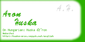 aron huska business card